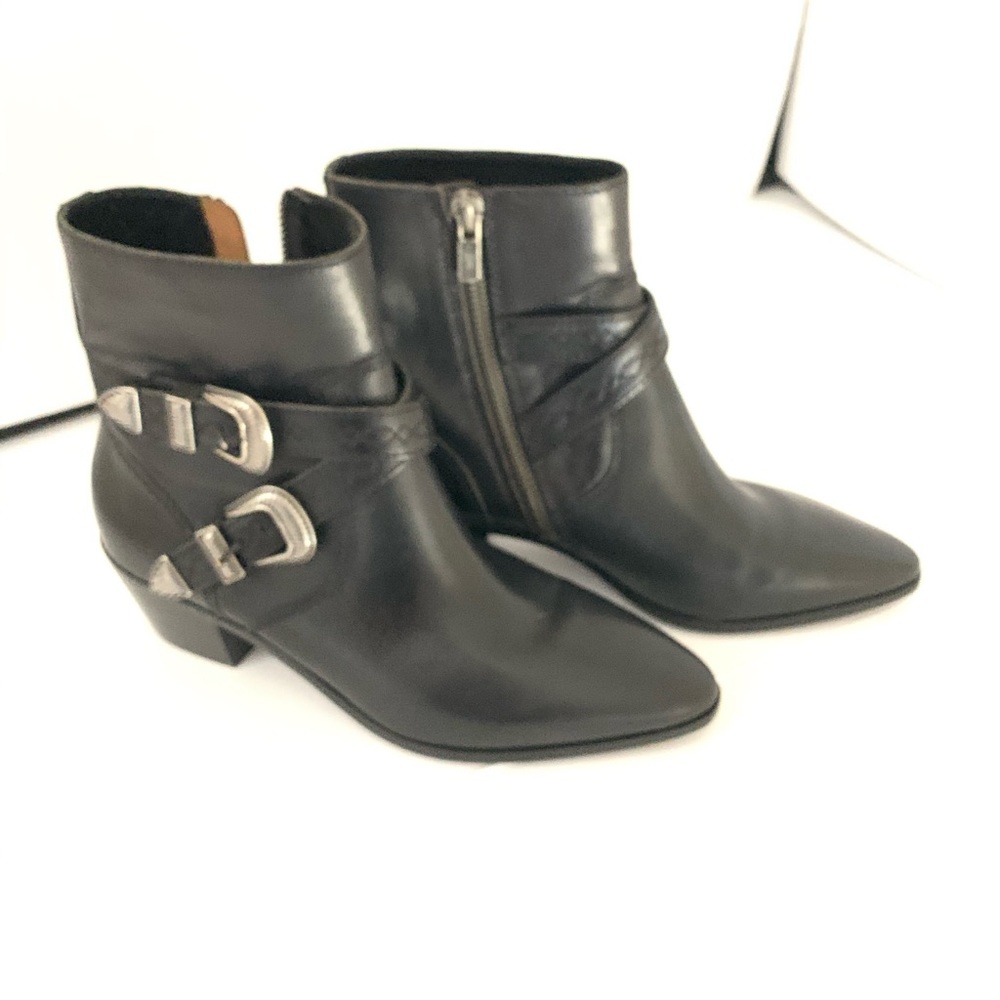 FRYE black leather ankle boots *New* - Picture 2 of 8